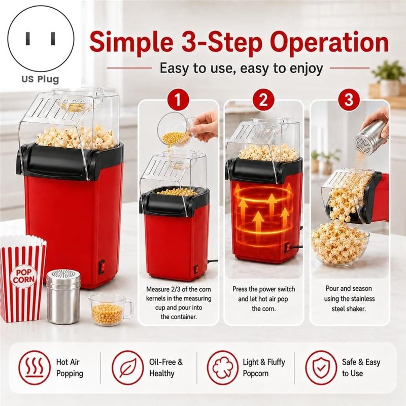 Sıcak Hava Patlamış Mısır Maki - Air Popcorn Maker incelemesi ve fiyatı