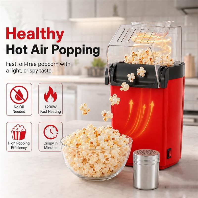 Promosyon! Yağsız 1200W Sıcak  - Air Popcorn Maker incelemesi ve fiyatı